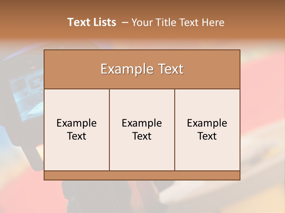 Communication Lcd Setting PowerPoint Template