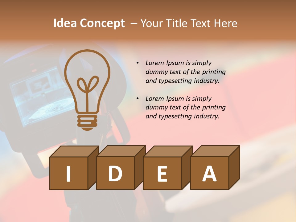 Communication Lcd Setting PowerPoint Template