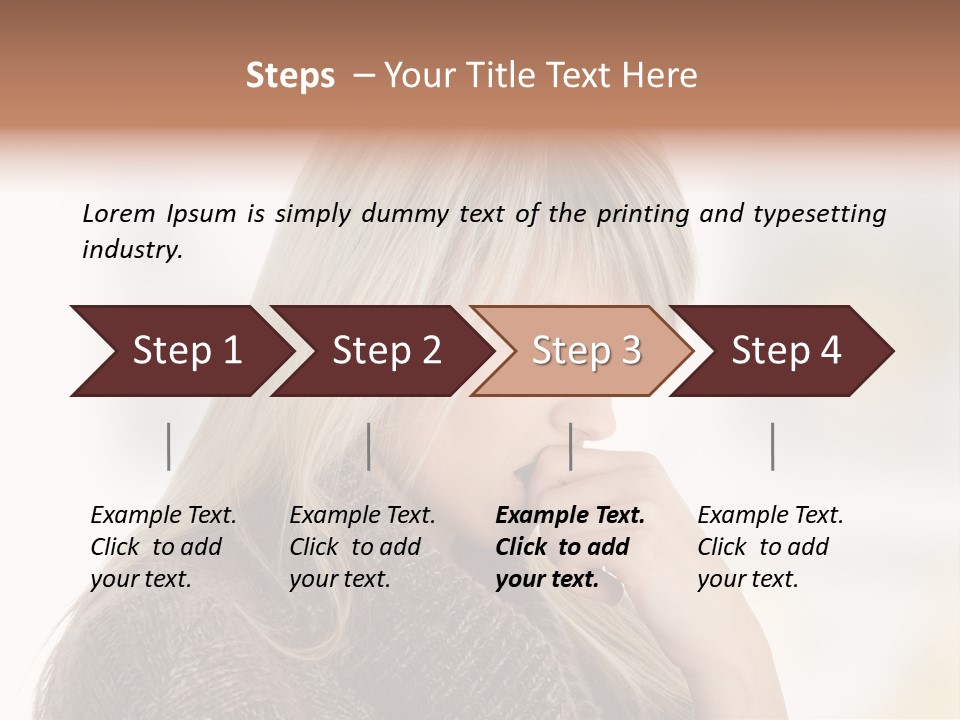 Illness Unhappiness Stare PowerPoint Template