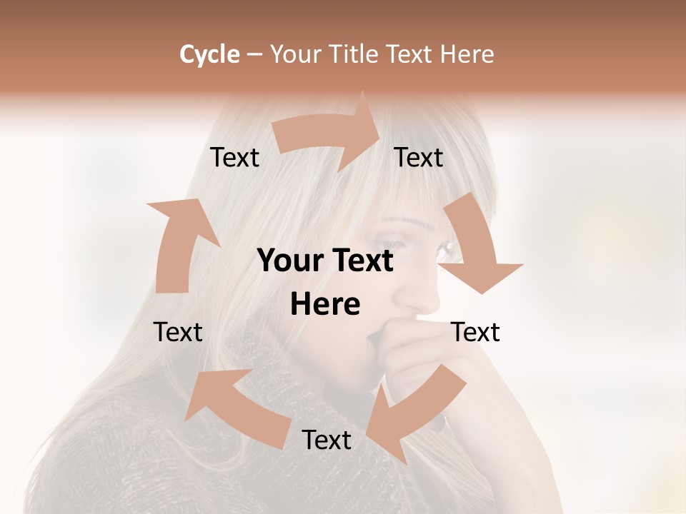 Illness Unhappiness Stare PowerPoint Template