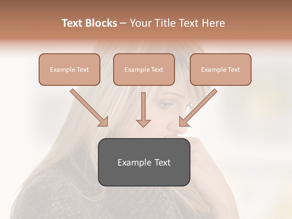 Illness Unhappiness Stare PowerPoint Template