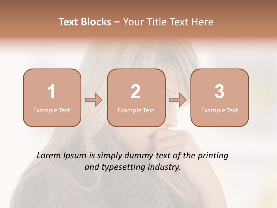 Illness Unhappiness Stare PowerPoint Template
