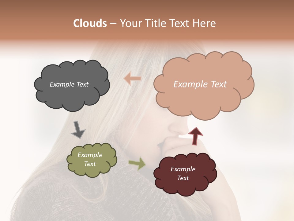Illness Unhappiness Stare PowerPoint Template