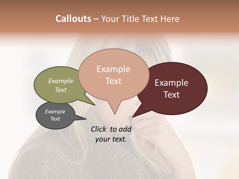 Illness Unhappiness Stare PowerPoint Template