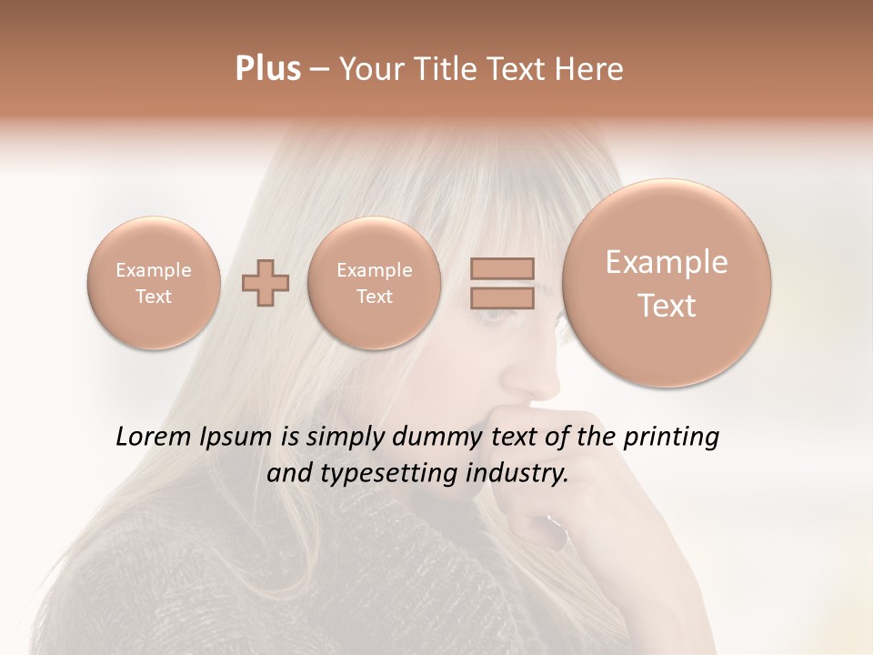 Illness Unhappiness Stare PowerPoint Template