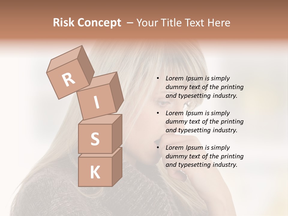 Illness Unhappiness Stare PowerPoint Template