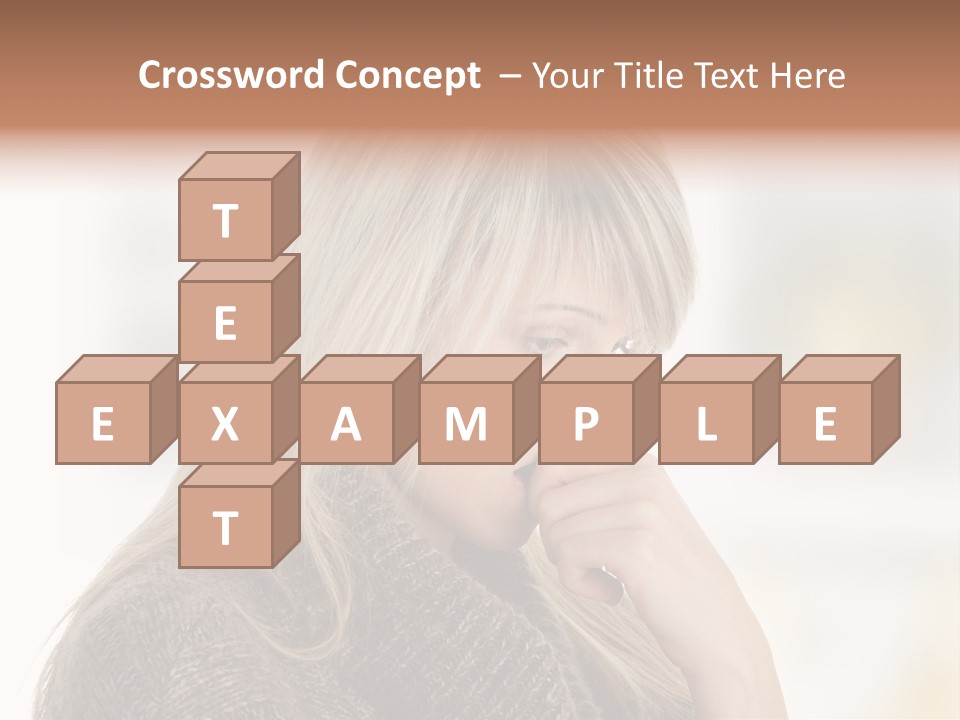 Illness Unhappiness Stare PowerPoint Template