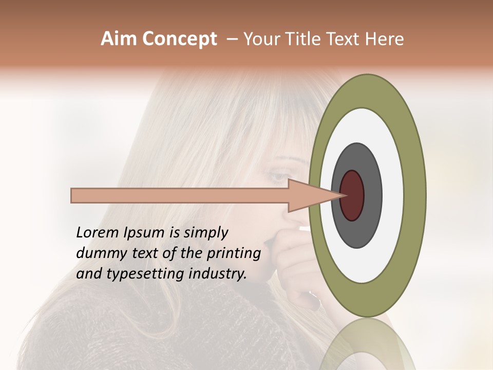 Illness Unhappiness Stare PowerPoint Template