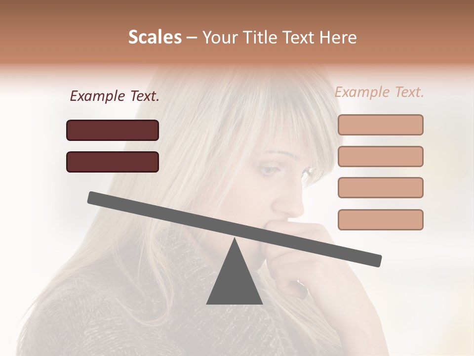 Illness Unhappiness Stare PowerPoint Template