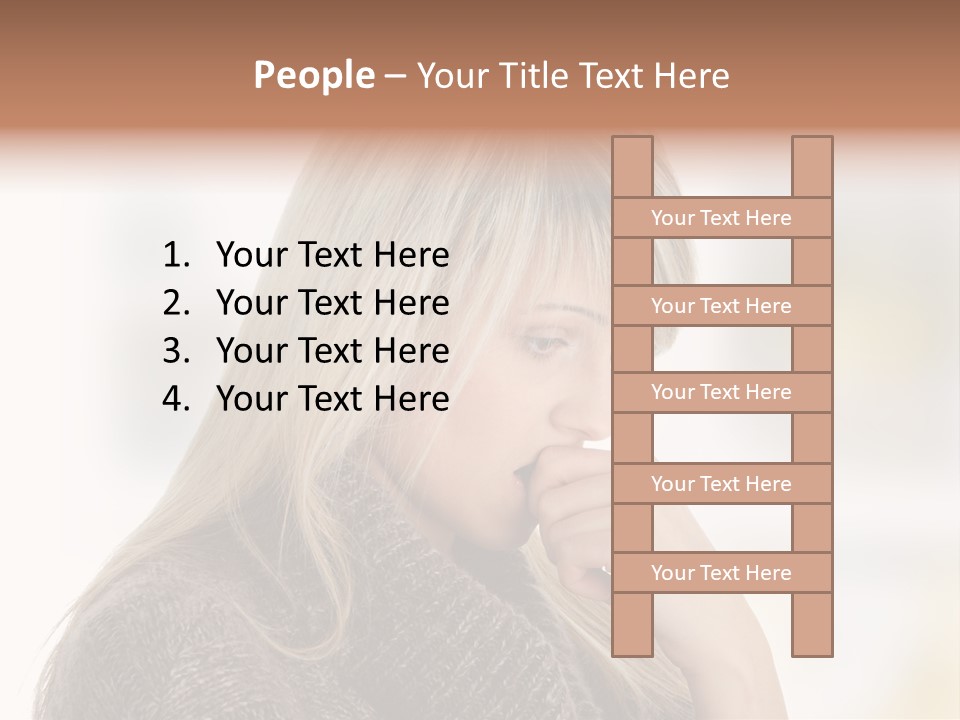 Illness Unhappiness Stare PowerPoint Template