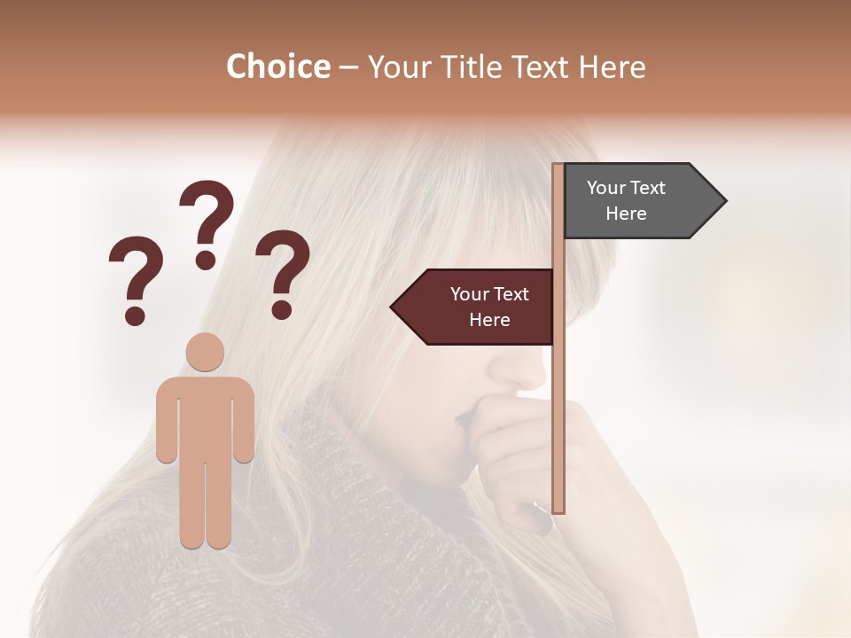 Illness Unhappiness Stare PowerPoint Template