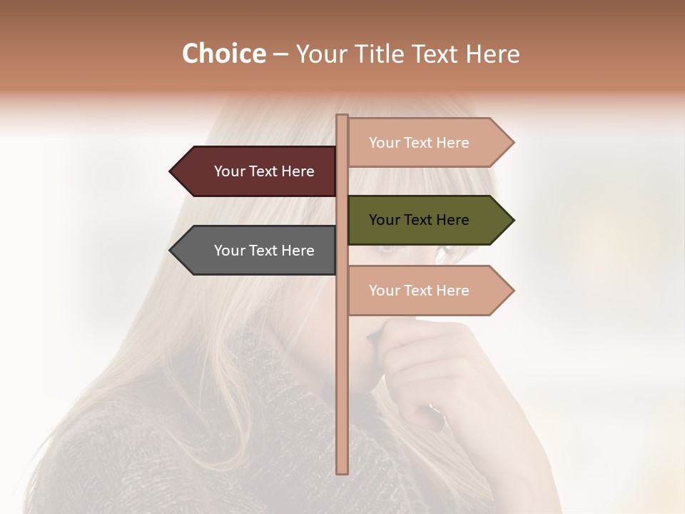 Illness Unhappiness Stare PowerPoint Template