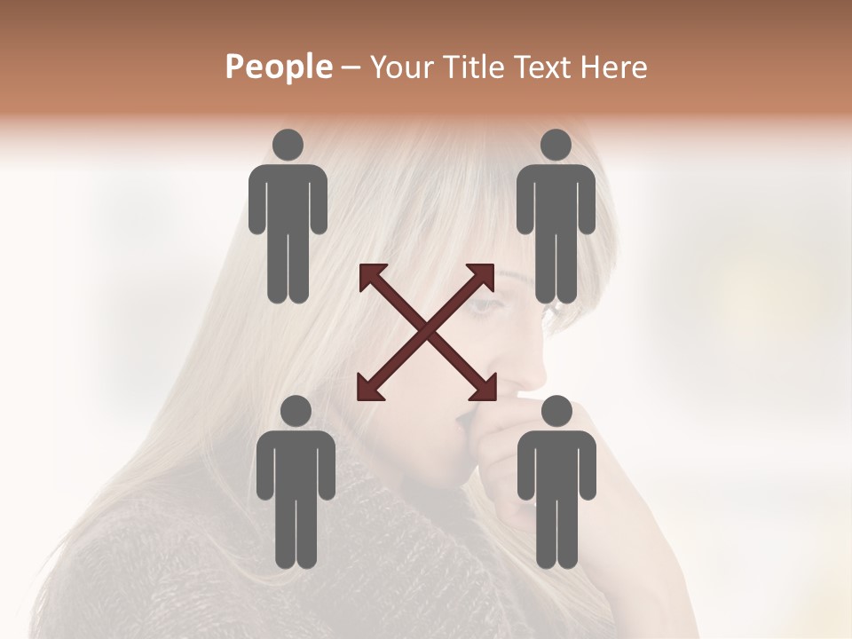 Illness Unhappiness Stare PowerPoint Template