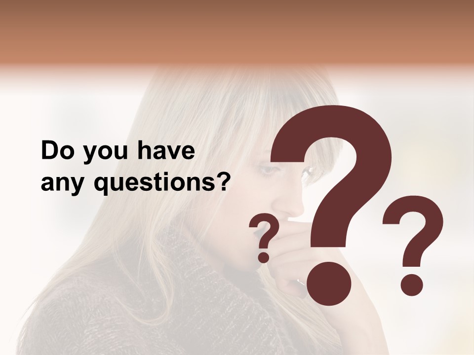 Illness Unhappiness Stare PowerPoint Template