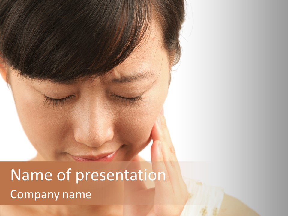 People Female Oversensitivity PowerPoint Template