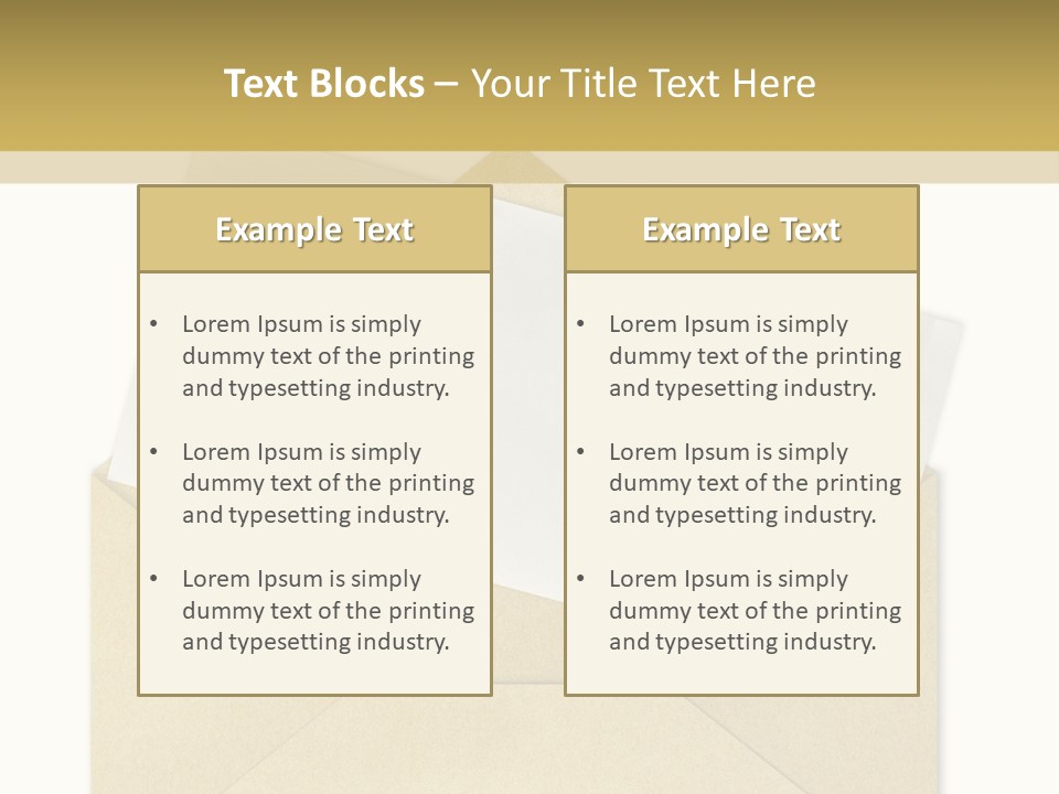 Service Post Transport PowerPoint Template