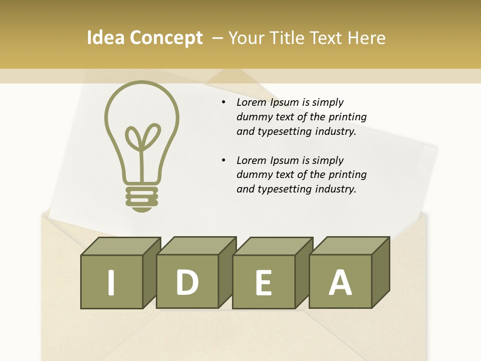 Service Post Transport PowerPoint Template