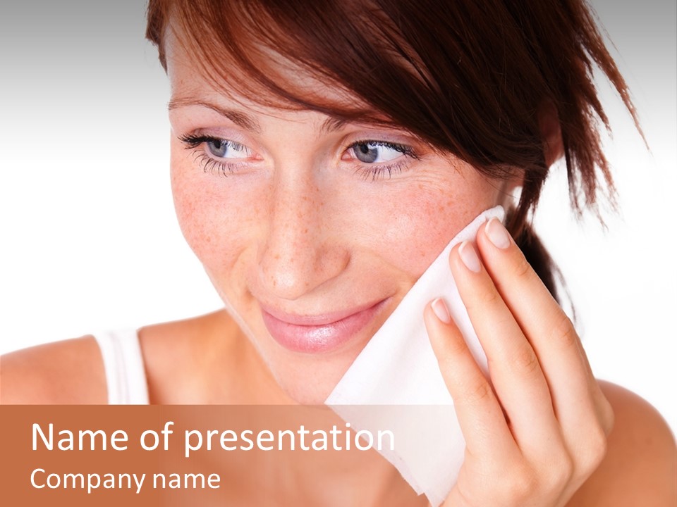 Clear Caucasian Removing PowerPoint Template