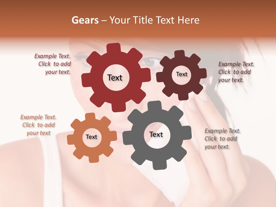 Clear Caucasian Removing PowerPoint Template