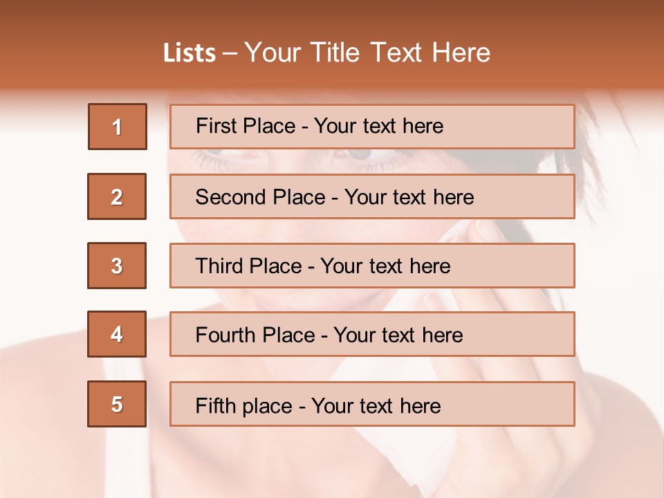 Clear Caucasian Removing PowerPoint Template