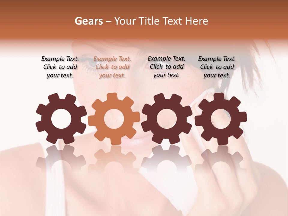 Clear Caucasian Removing PowerPoint Template