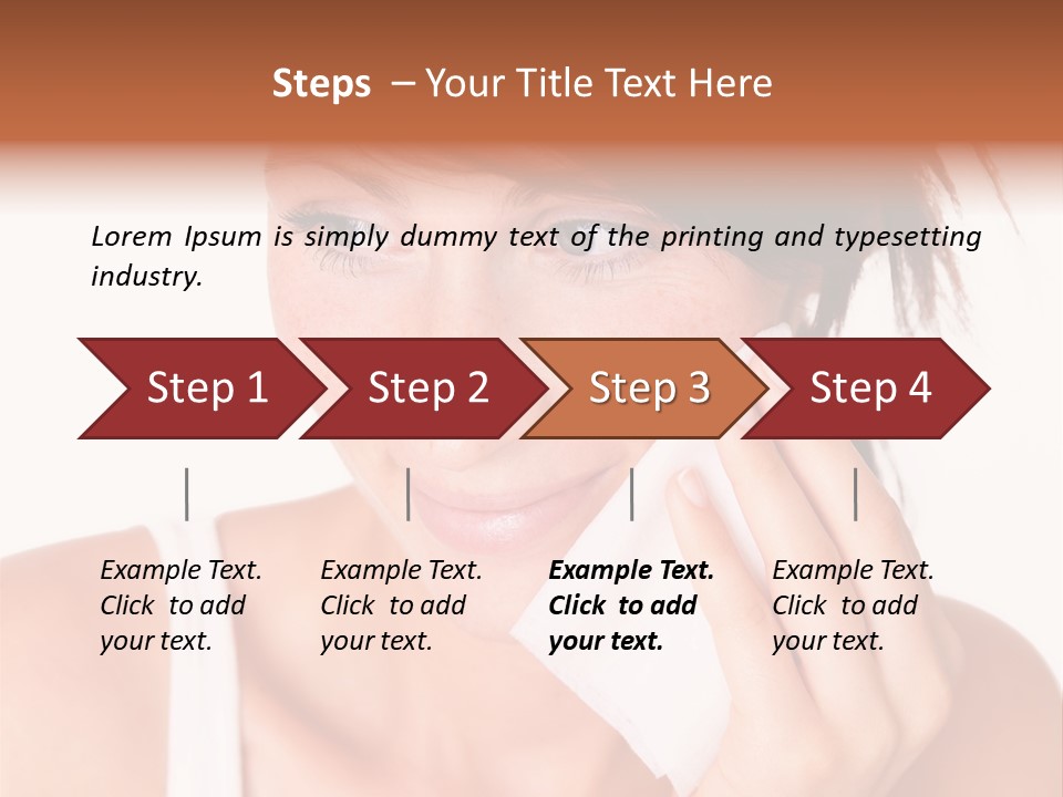 Clear Caucasian Removing PowerPoint Template