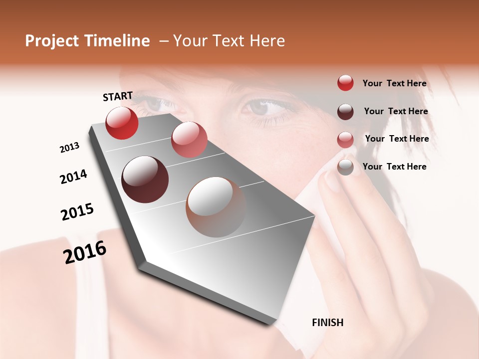 Clear Caucasian Removing PowerPoint Template