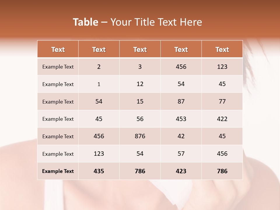 Clear Caucasian Removing PowerPoint Template