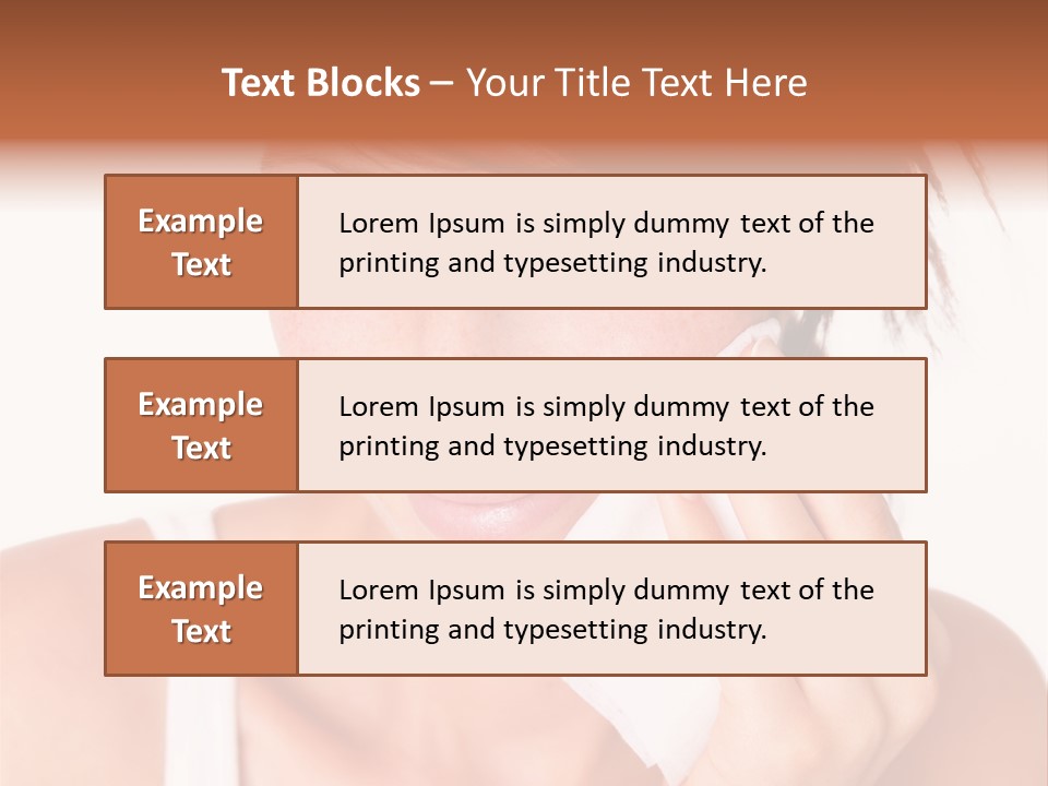 Clear Caucasian Removing PowerPoint Template