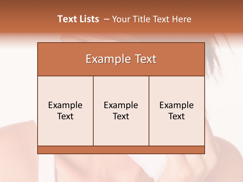 Clear Caucasian Removing PowerPoint Template