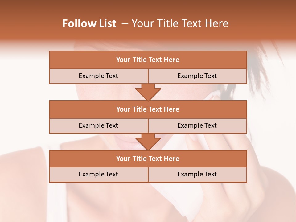 Clear Caucasian Removing PowerPoint Template