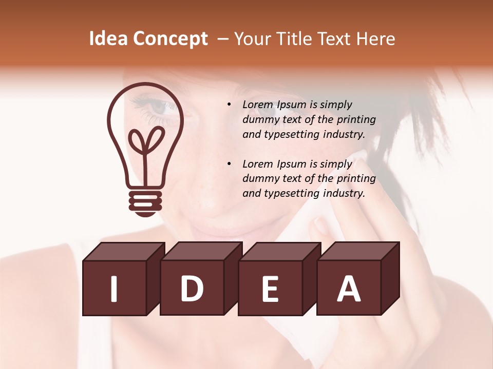 Clear Caucasian Removing PowerPoint Template