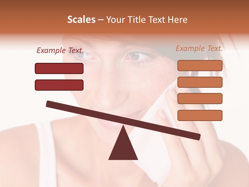 Clear Caucasian Removing PowerPoint Template