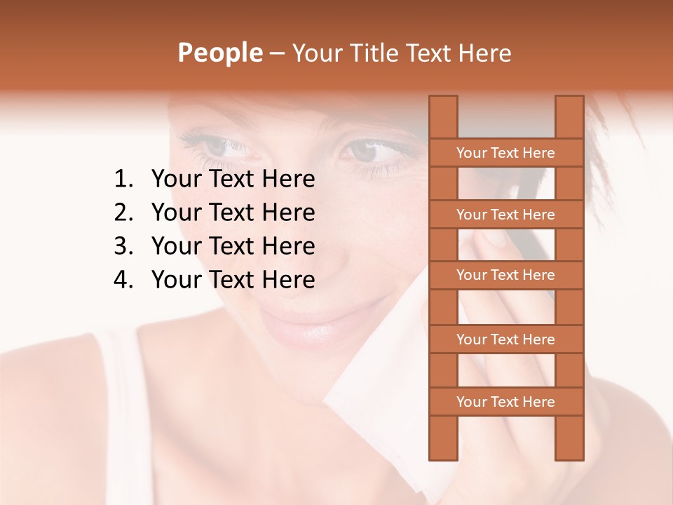 Clear Caucasian Removing PowerPoint Template