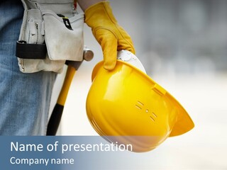 Professional Contractor Equipment PowerPoint Template