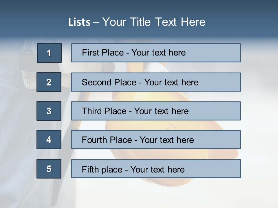 Professional Contractor Equipment PowerPoint Template