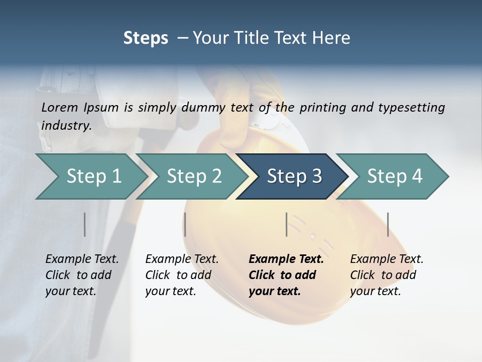 Professional Contractor Equipment PowerPoint Template