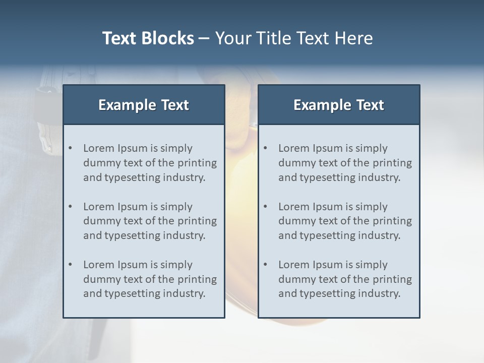 Professional Contractor Equipment PowerPoint Template