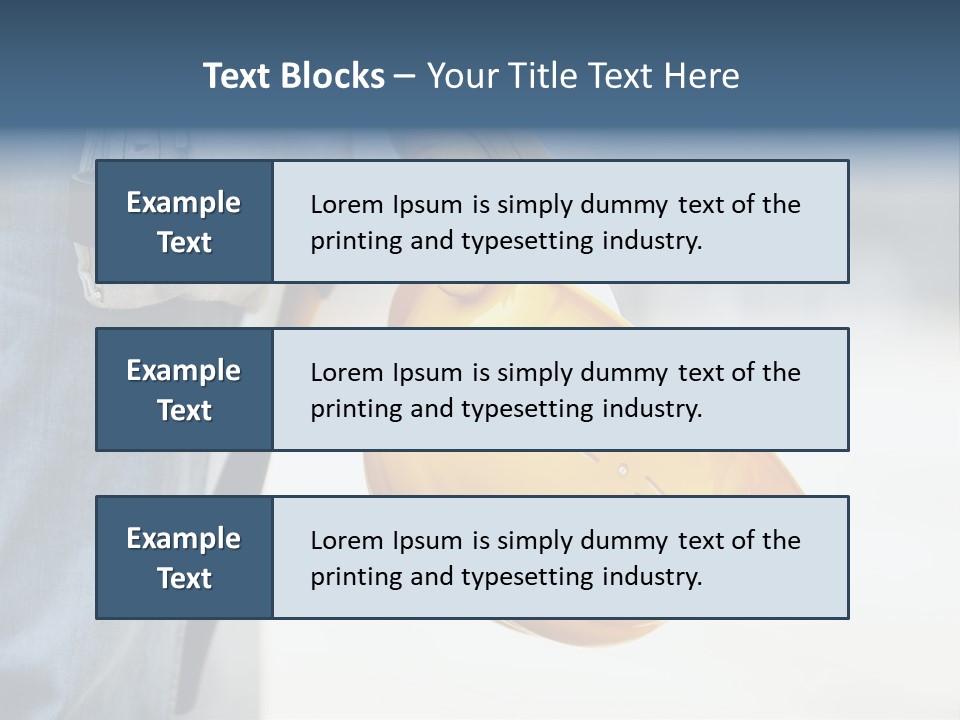 Professional Contractor Equipment PowerPoint Template