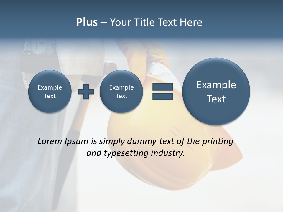 Professional Contractor Equipment PowerPoint Template