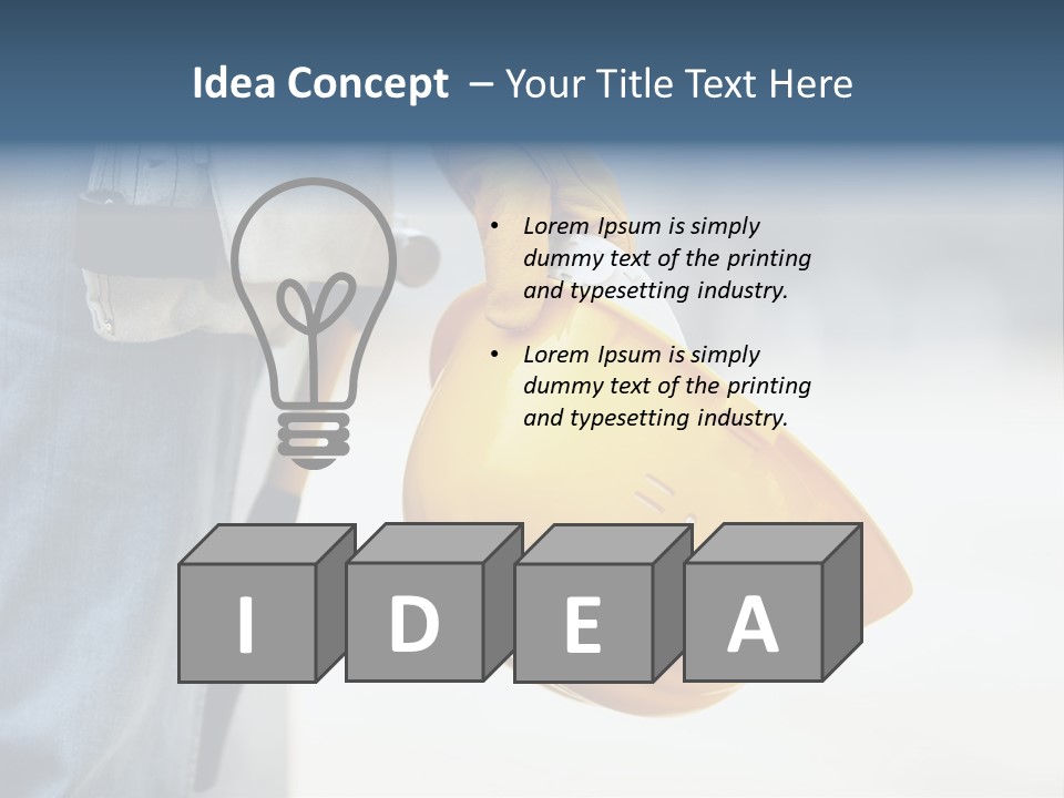 Professional Contractor Equipment PowerPoint Template