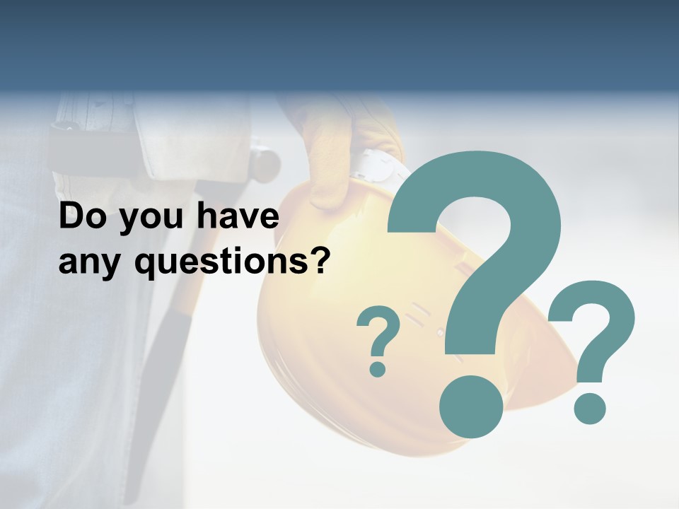 Professional Contractor Equipment PowerPoint Template