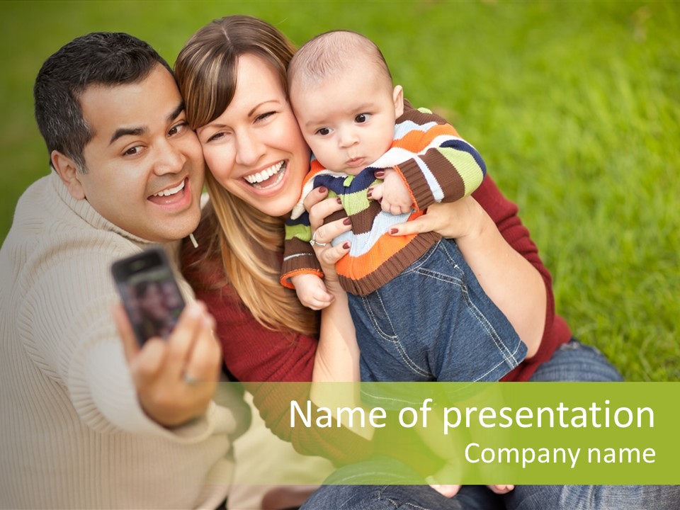 Casual Picture Happiness PowerPoint Template