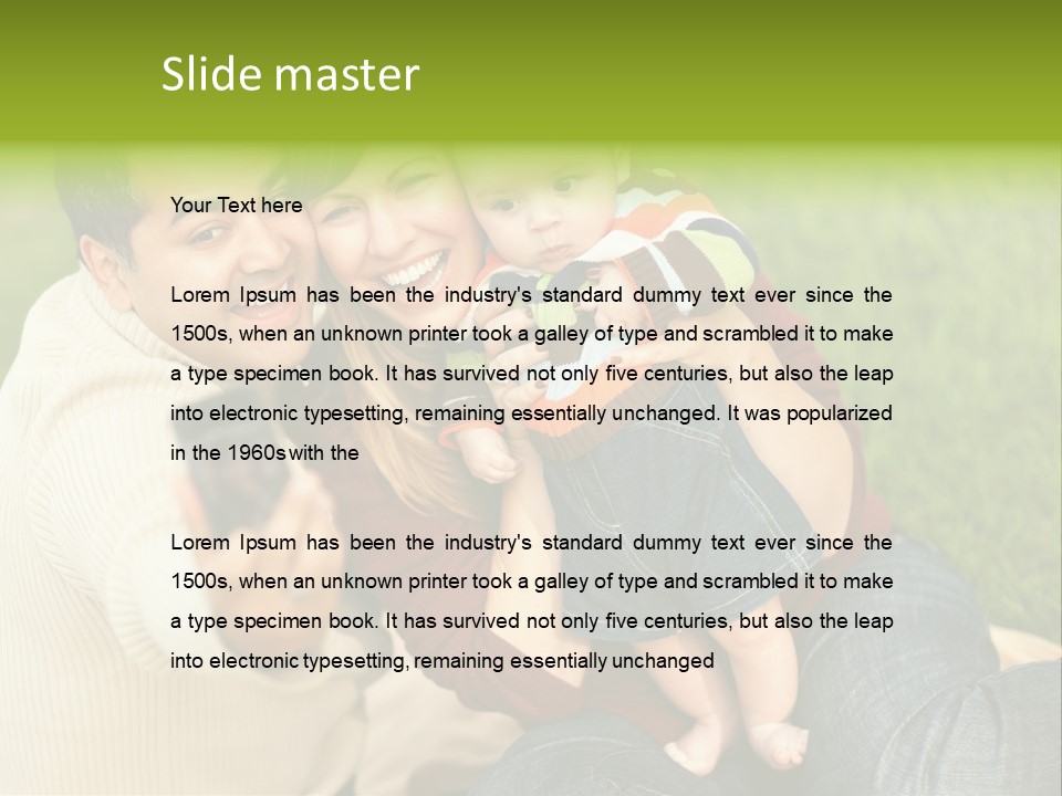 Casual Picture Happiness PowerPoint Template