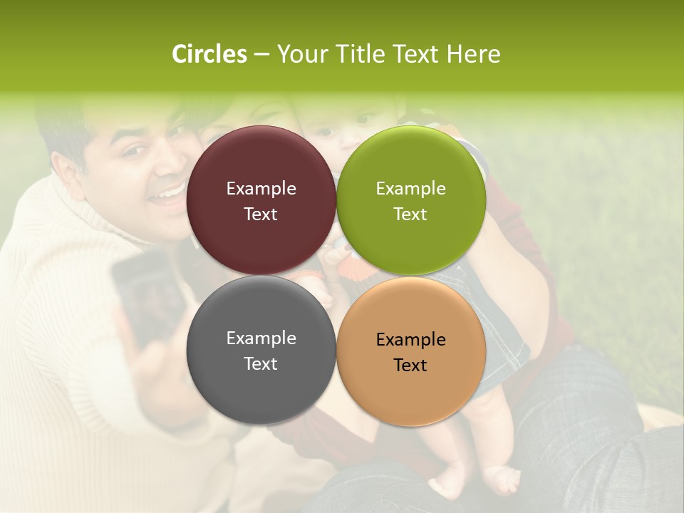 Casual Picture Happiness PowerPoint Template