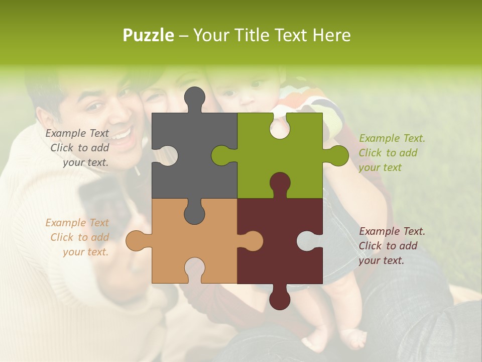 Casual Picture Happiness PowerPoint Template