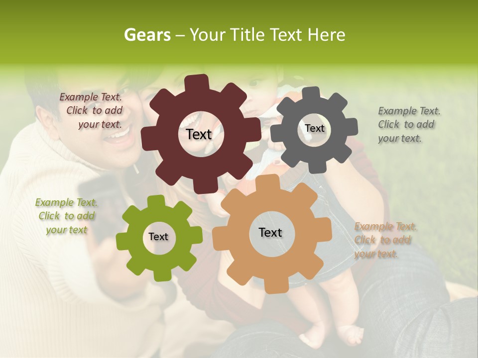 Casual Picture Happiness PowerPoint Template