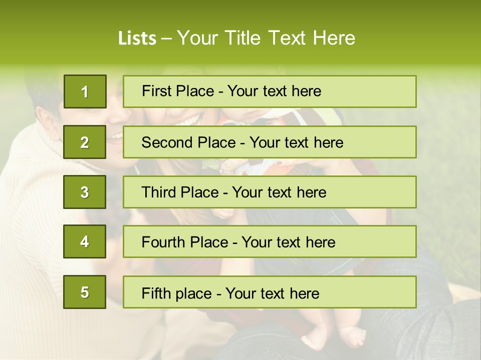Casual Picture Happiness PowerPoint Template