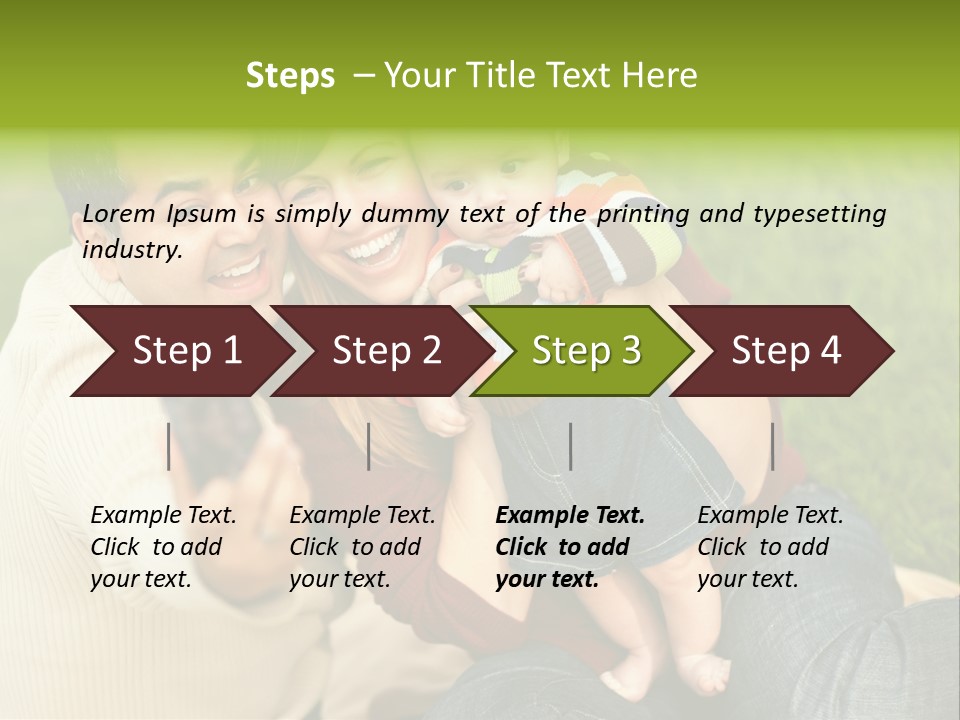 Casual Picture Happiness PowerPoint Template