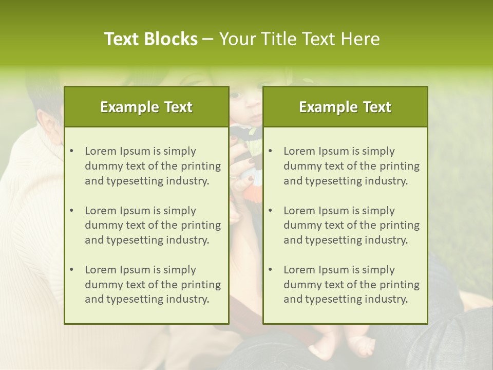 Casual Picture Happiness PowerPoint Template